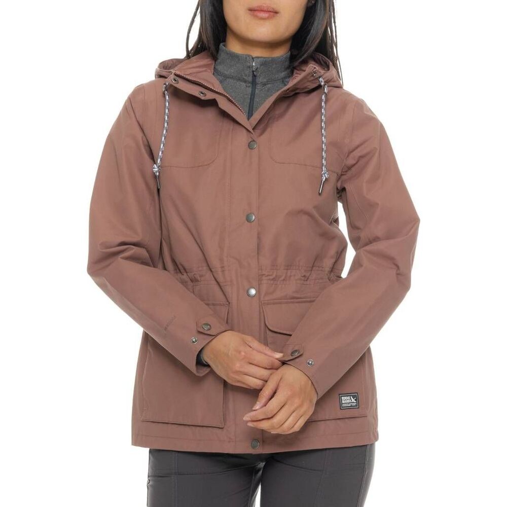 Eddie Bauer Charly Rain Parka Waterproof Plum XL NWT Outdoor Hiking Camping